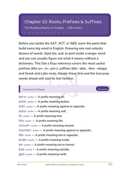 GET A KLUU | Vocabulary Words