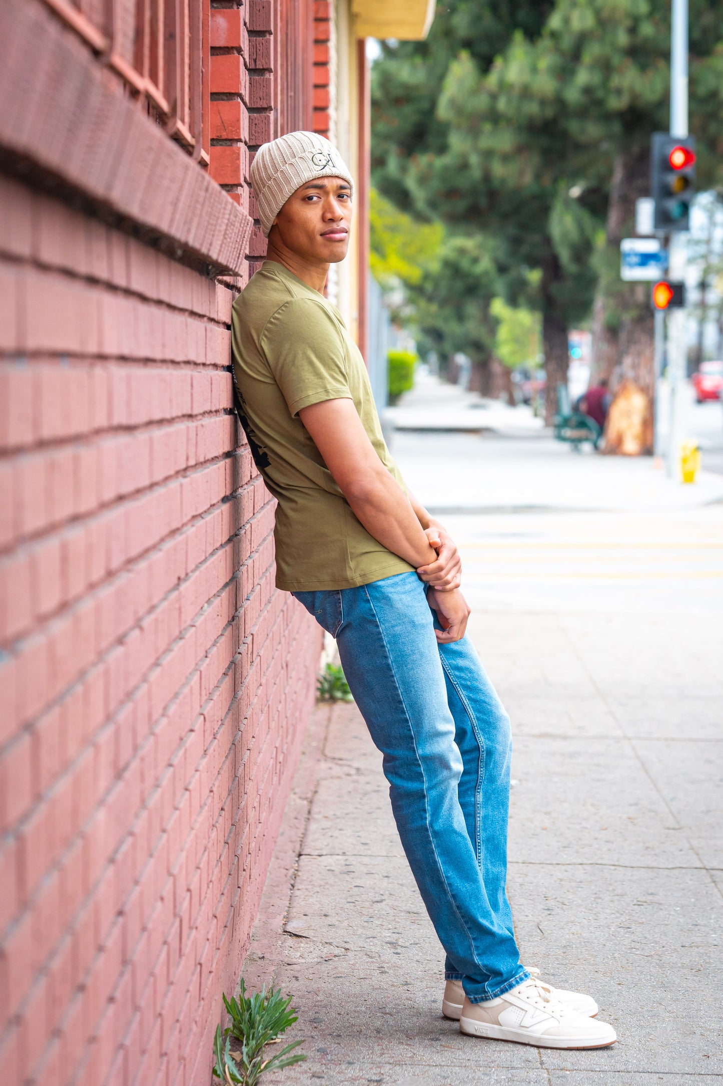 Beige Beanie
