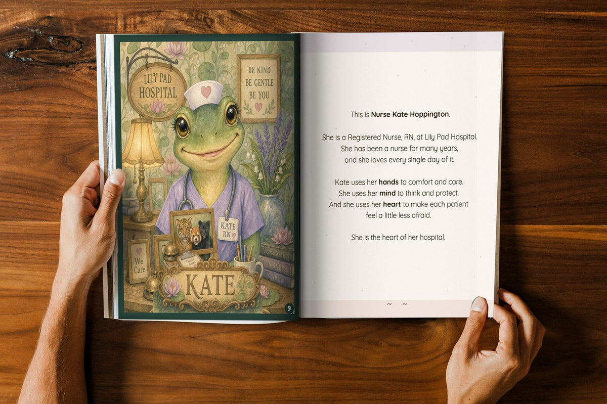 Who Can I Be? Kate Hoppington, open book