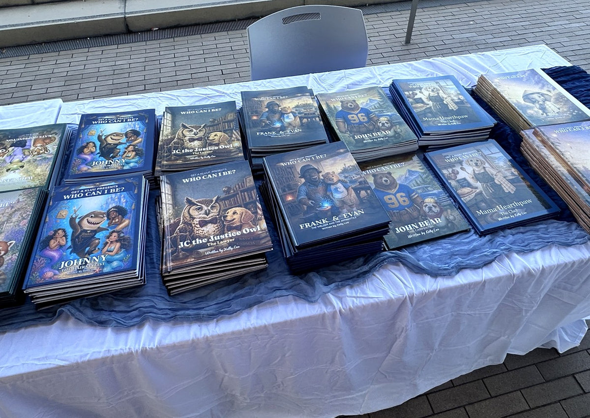 Who Can I Be? books on display at the book launch