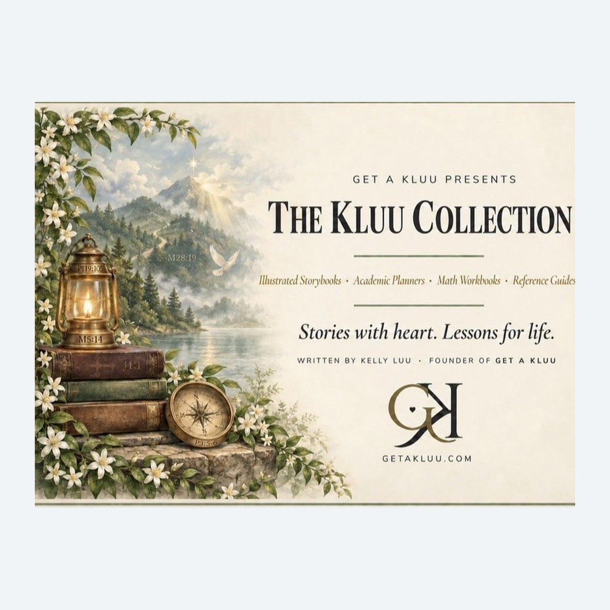 The Kluu Collection: illustrated storybooks, academic planners, math workbooks and reference guides