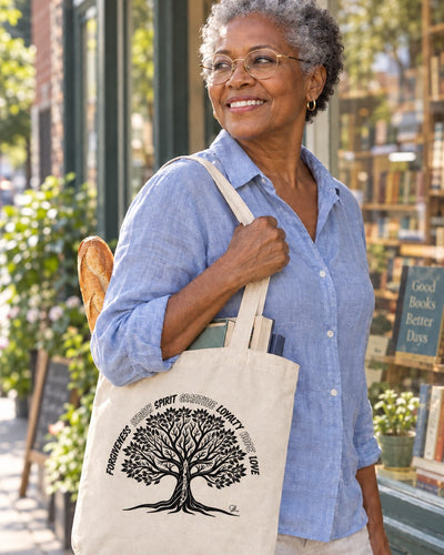 Get A Kluu canvas tote in a bookstore