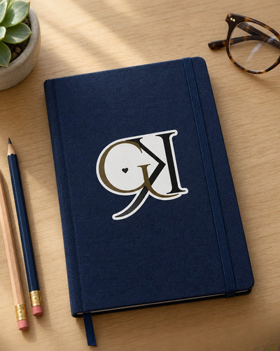 GK decal sticker on a notebook