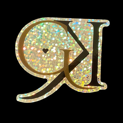 GK glitter decal sticker, product photo